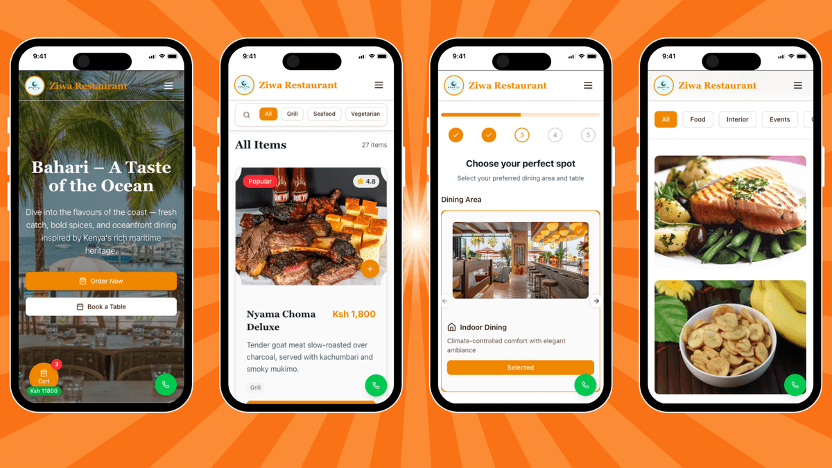 The Ziwa Restaurant by Quick Prime Tech